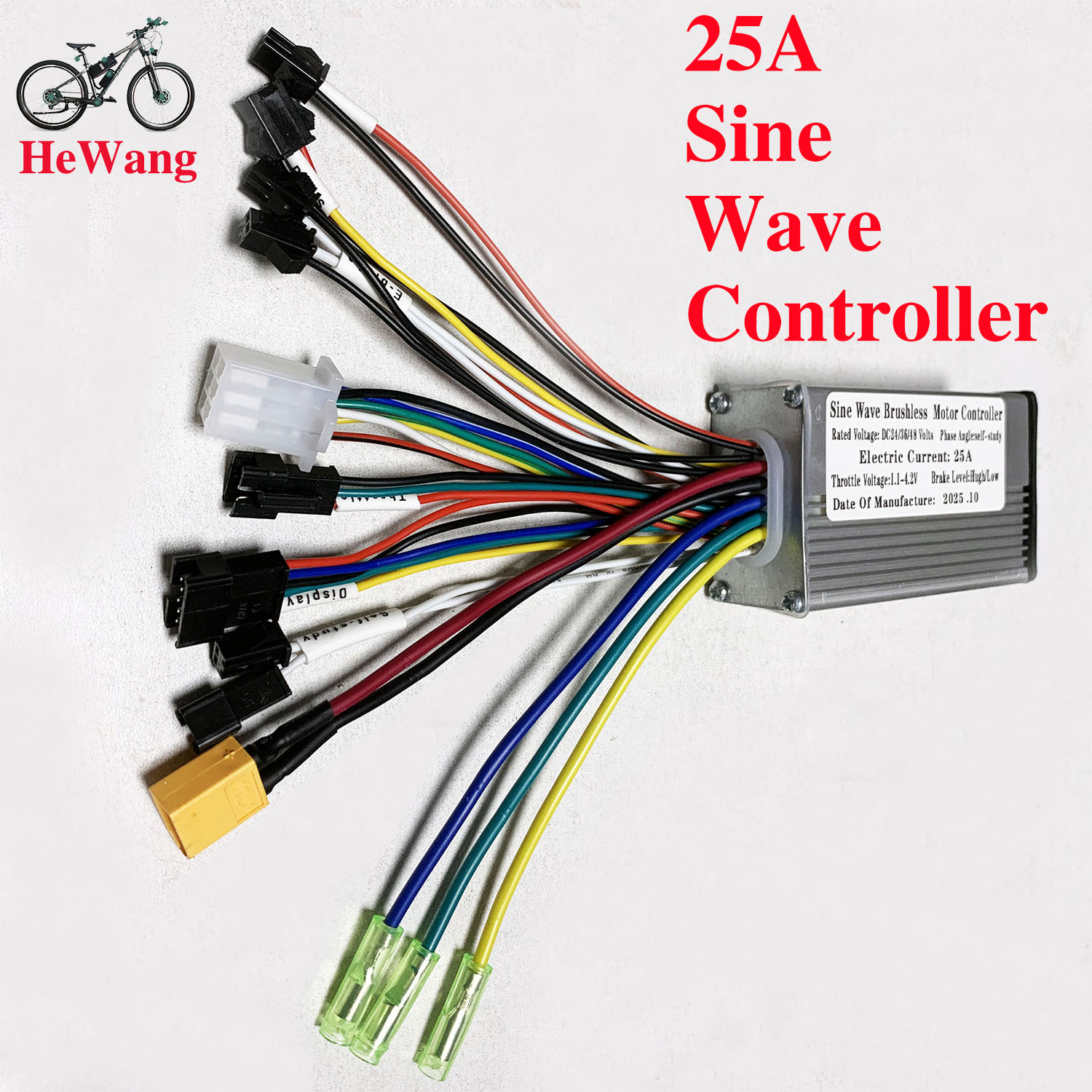 Kelly Kls7230S Controller - 24V/36V/48V Pengontrol Motor Tanpa Sikat Gelombang