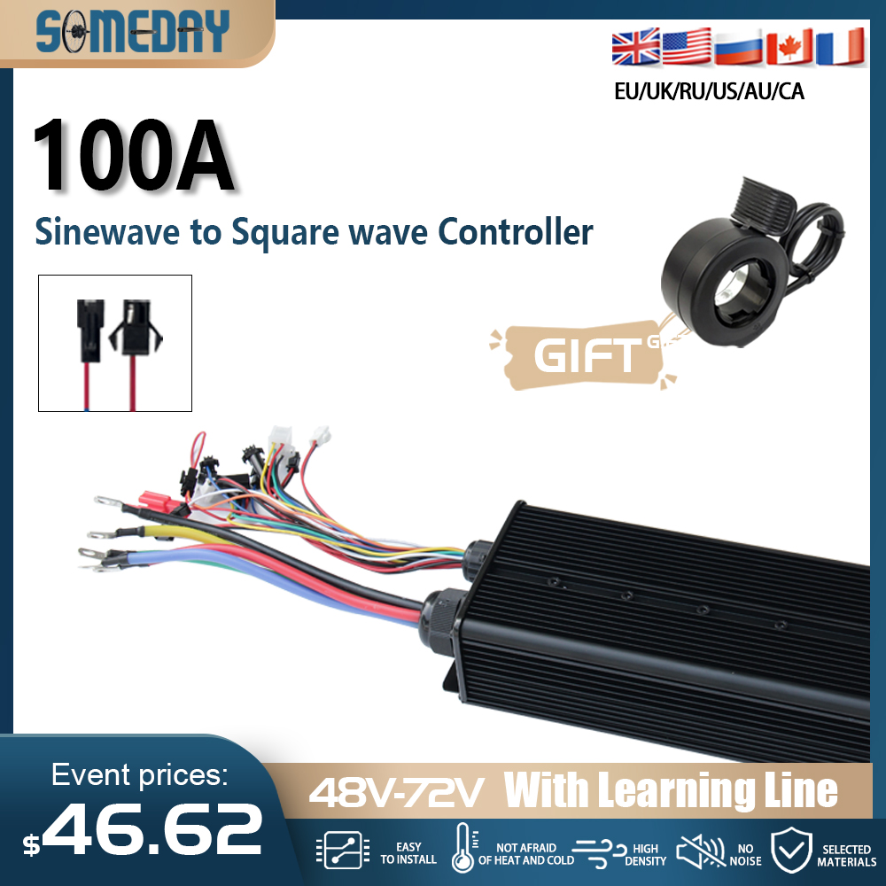 72V 100A Sabvoton Controller - Pengontrol Motor Tanpa Sikat 48V-72V 100A