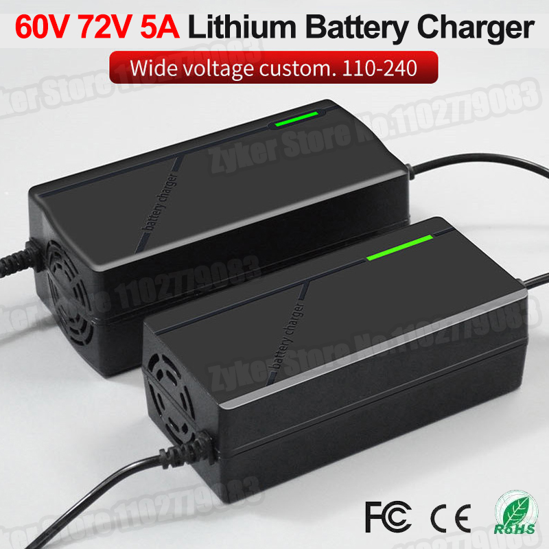 84V 20A Smart Charger - Pengisi daya baterai Lithium 60V 72V