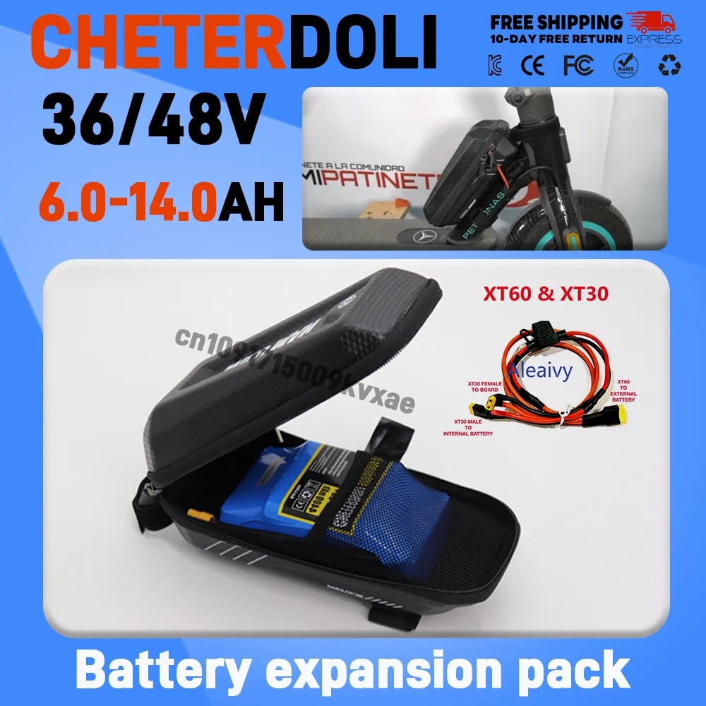Baterai 36/48V 4,4Ah 6,8Ah 48V - 60V 50Ah Electric Scooter Battery ulasan dan harga