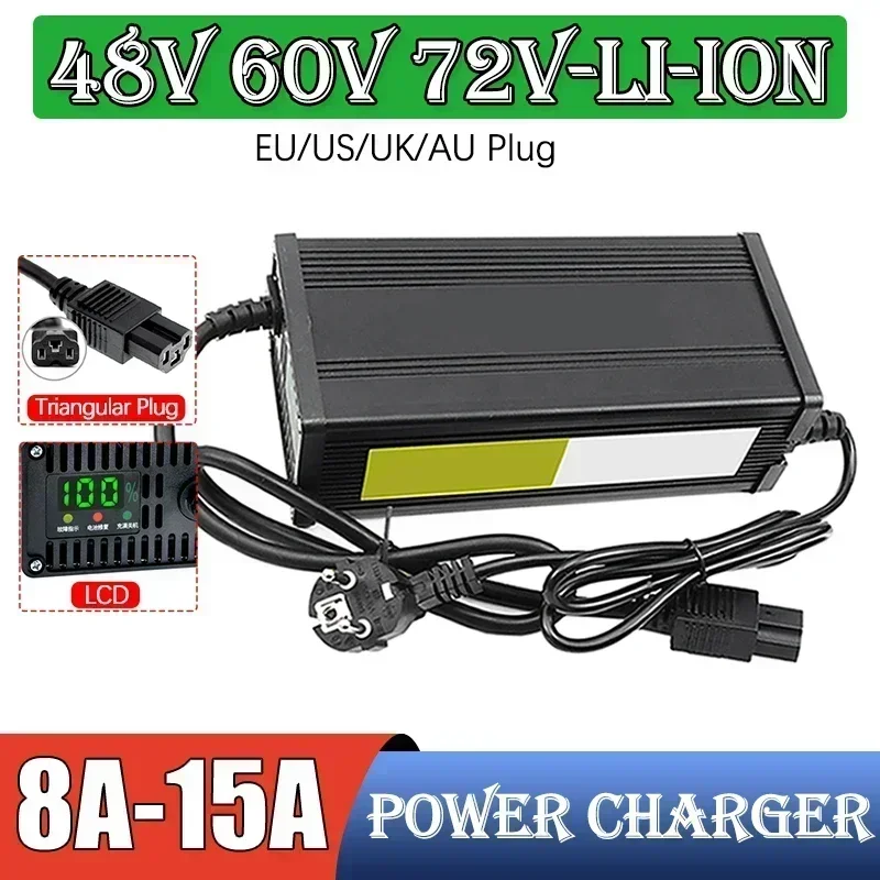 Pengisi daya baterai Lithium k - 72V 15A Fast Charger ulasan dan harga